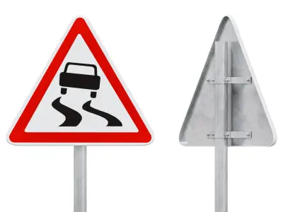 Warning signs set 2 3D model