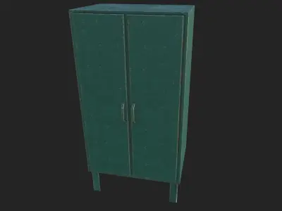 Soviet cabinet Low-poly 3D model