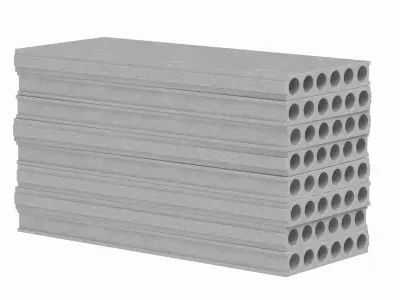 Stack Of Concrete Slabs 3D model