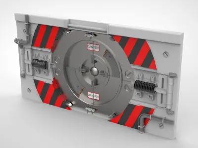 sci fi door 16 3D model
