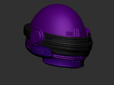 helmet high poly sculpt 3d 3D model