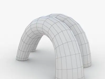 1376 - Table Lamp Low-poly 3D model