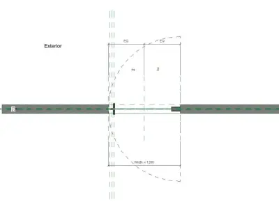 Frameless Glass Door 3D model