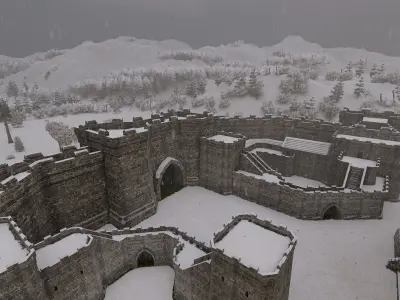 Basic Medieval Castle 3D model