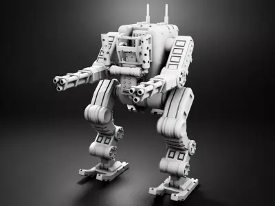 Robo-Tank 3D Print model att robot 3D print model