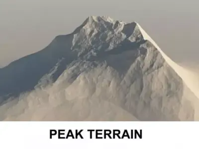 3d Terrain Peak 3D model