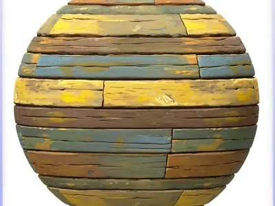 Stylized Wood Floor Seamless Texture Texture 4