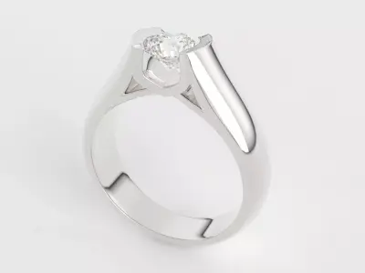 unisex diamond ring 3D print model purchase