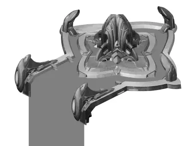 New Area - Ancient Heritage - Artificial Waterfall 01 3D model