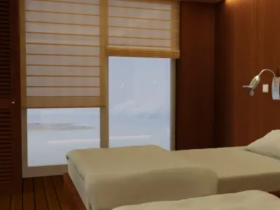 Bedroom bed or beds at person 3D model