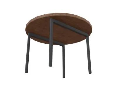 Round Table V1 002 Low-poly 3D model