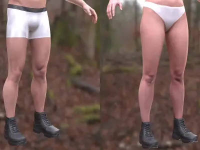  Man and Woman in Boots 64 