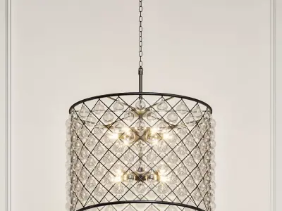 SPENCER HOOP CHANDELIER 1 3D model