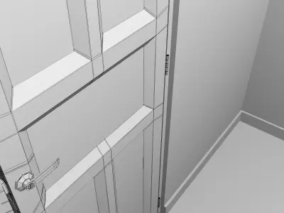 Bathroom door 3D model