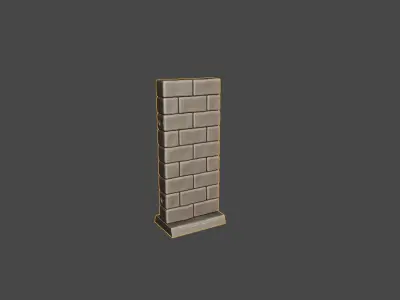 Modular Castlewall Collection for Tabletop Gaming 3D print model