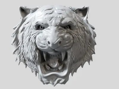 STL models for 3D printing and CNC Tiger 3D print model