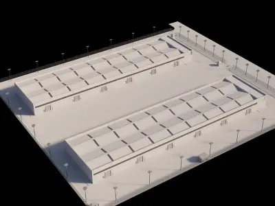 Logistic center 3D model