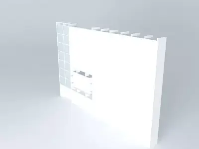 Stenka wall with window Free 3D model