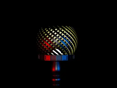 Elegant 3D-Modeled Lamp Stand - Perfect for Battery Bulbs 3D print model