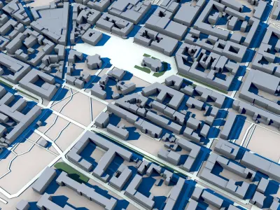 Karlskrona City Sweden 3D model