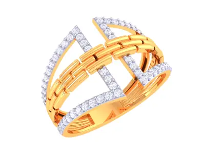 Women Ring  Render 3dm STL OBJ FBX Details 3D print model 427