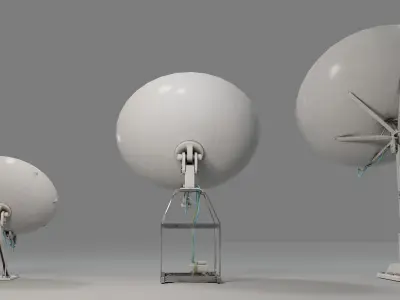 Satellite antenna pack