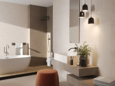 Bathroom scene Pacific 3D model