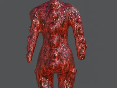 Alien Body Corpse 3D model