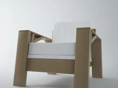 Armchair Carpenter 3D model