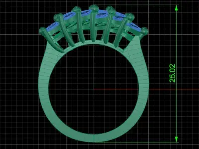 Jewelry ring 187 3D print model