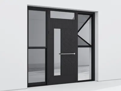 Aluminium door 268 3D model