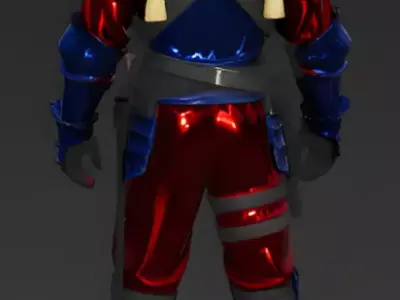 Royal Velvet Tactical Guard 3D Model Low-poly 3D model