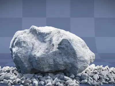 Realistic Boulder Collection 01 3D model