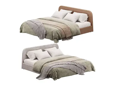 Camilla Low Profile Bed 3D model