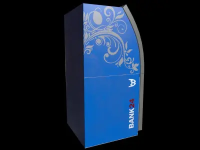 ATM Bank 24 Low-poly 3D model