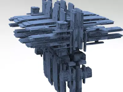 Alien Inquisitor Grand Ship library  3D model