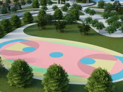 3D City Park 3D model