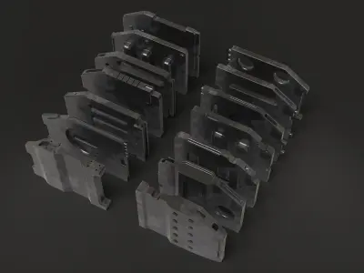 scifi doors minipack vol2 3D model