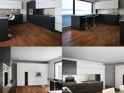 Kitchen Furniture XII 3D model