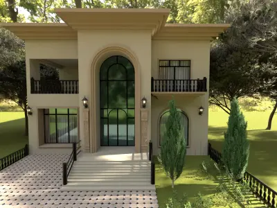 house exterior design  3D model purchase