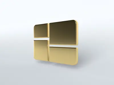 Windows 1 Logo v1 005 Free low-poly 3D model
