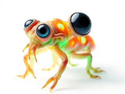 Colorful Alien Creature Model Pack Low-poly 3D model purchase
