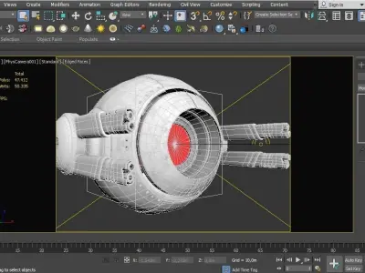Sci-Fi - Drone - Probe Low-poly 3D model