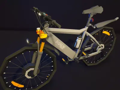 poly bicycles 3D model