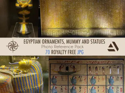 Photo Textures Egyptian ornaments Egypt Mummy and Statues Texture