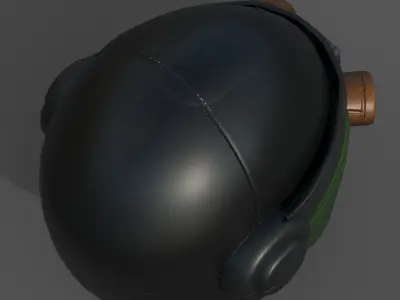 Helmet scifi fantasy futuristic technology  Low-poly 3D model purchase