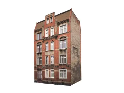 Apartment House 192 Low Poly 3d Model Low-poly 3D model