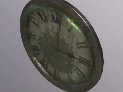 Clock Low-poly 3D model