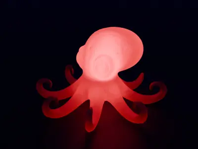 Indirect lighting of octopus 3D model