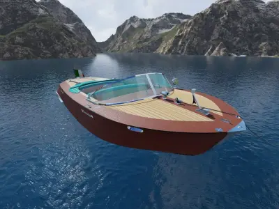 Decentraland Boat for METAVERSE 3D model